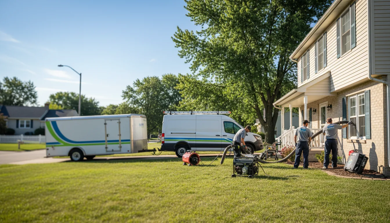 Flooded Basement Restoration And Cleanup With Repair in Crown City, OH near me
